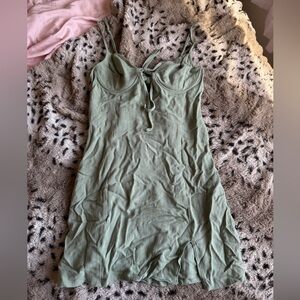 La Hearts Green Mini Dress